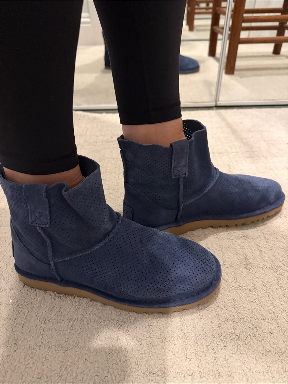 UGG Women's Classic Unlined Mini Perf Boots size 8